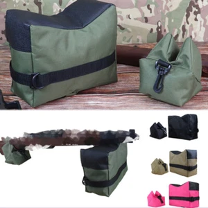 Outdoor Shoot Gun Front and Rear Bag Stand Rifle Support Sandbag Bench Unfilled - Picture 1 of 16