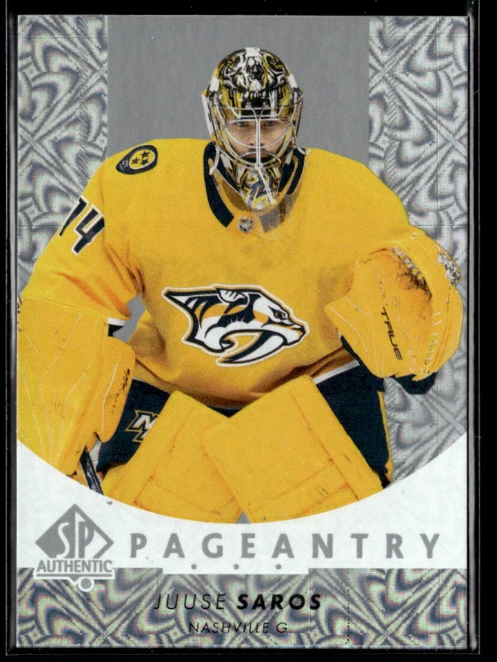 2022-23 SP Authentic Pageantry Juuse Saros #P-21 - Image 1 of 2