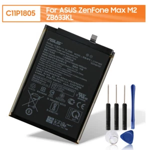 Original Battery C11P1805 For ASUS ZenFone Max M2 ZB633KLAuthentic 4000mAh - Foto 1 di 7