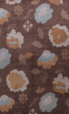 BROWN Transitional Floral Oriental Area Rug Hand-tufted Wool Palace Carpet 11x16 - Image 1 of 4