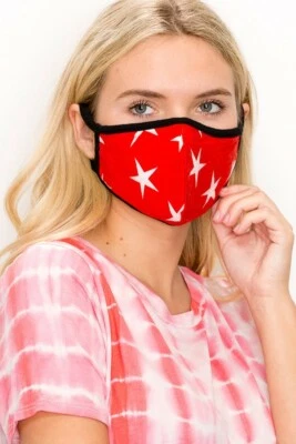 Double Layer Fashion Soft Cotton Lined Face Mask Filter Pocket Washable Unisex  - Image 1 of 4
