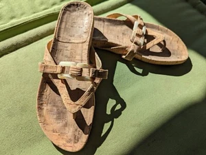 stuart weitzman cork flip flop sandals size 7M - Picture 1 of 4