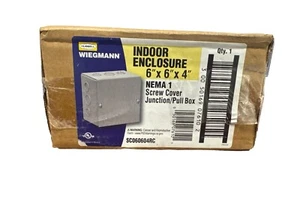 Hubbell Wiegmann Indoor Enclosure Junction Box Screw Cover Pull Box CB060604CHWW - Picture 1 of 1