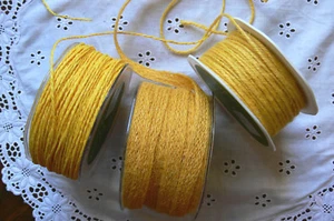 BURLAP Jute YELLOW 2mm to 11mm Wide Mixed Lengths 3 Style Choice BRD4 - Bild 1 von 4