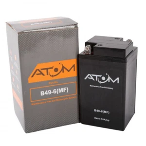 B49-6 Atom Gel Motorrad Batterie 6V 10Ah für BMW R25/50/51/60/67/69 - Bild 1 von 4