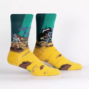 Sock It To Me Men's Crew Socks - Skeleton Crew (Glow in the Dark)-(UK 6-12) - Picture 1 of 3