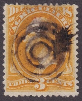 SELLOS DE MATT US SCOTT #O95, SELLO OFICIAL DEL DEPARTAMENTO DE AGRICULTURA DE 3 CENTAVOS USADO CV $150 Foto 1 de 3
