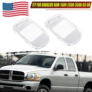 2X Overhead Ceiling Dome Light Bulb Lens Cover For 03-2009 Dodge Ram 2500 3500 - Picture 1 of 11