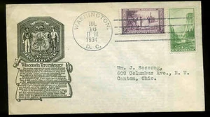740 1c PARKS FDC WASHINGTON, DC PLANTY #P14 C. S. ANDERSON CACHET - Picture 1 of 1