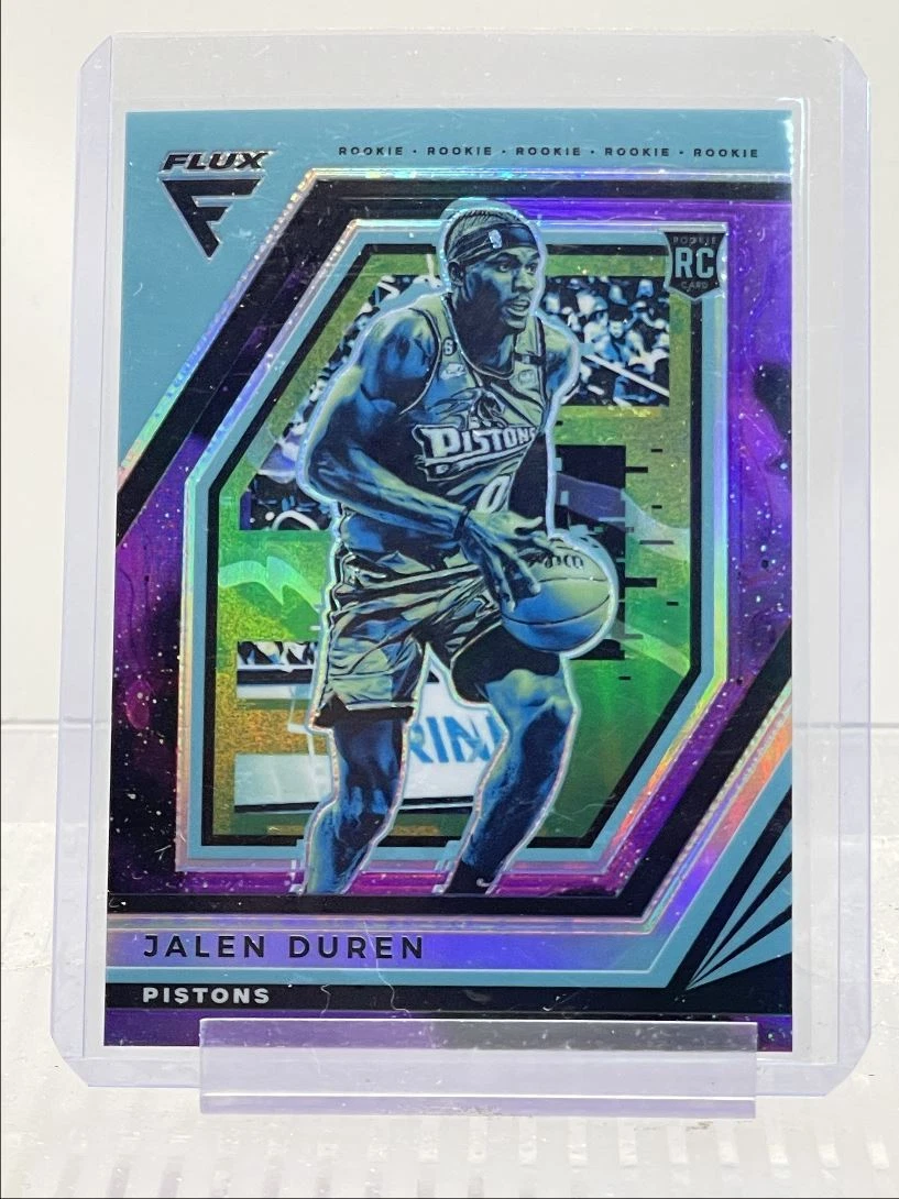 JALEN DUREN 2022-23 PANINI FLUX BASKETBALL SUPERNOVA ROOKIE RC /75 Q0491