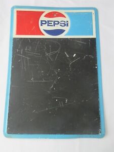 Vintage Pepsi Menu / Chalk Board Sign Embossed Dualite Inc 3-83 PM-1146