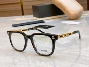 CH6808 High Quality Eyeframe Frame Women Classic Metal Leg Eyeframe Men Black - Picture 1 of 5