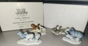 Department 56 Heritage Village Farm Animals Set Of 4 Accessory - Picture 1 of 2