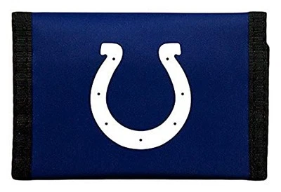NFL Rico Industries Nylon Trifold Wallet, Indianapolis Colts, 3 x 5-inches - Image 1 of 3