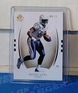 2007 SP Authentic Antonio Gates Gold /25 HOF - Picture 1 of 2