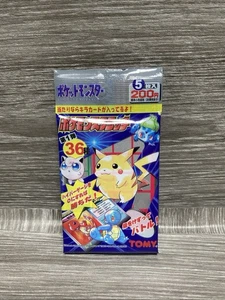 Pokemon Tomy Scratch Pack Series One Booster Pack 1997 tarjeta rasca y gana sellada - Imagen 1 de 17