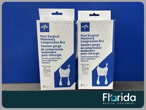 LOTE DE 2 SUJETADORES DE COMPRESIÓN MAMARIA POST QUIRÚRGICA MEDLINE TALLA: XL REF: MEDMAMCOMP4 - Imagen 1 de 6