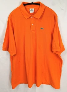 Camisa Polo Lacoste NARANJA Timbre Manga Corta Para Hombre Algodón Caimán Talla 9 - Imagen 1 de 8