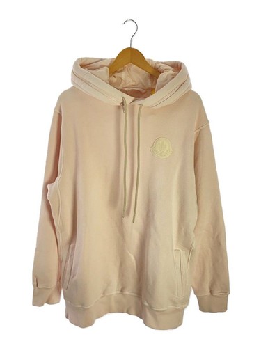 MONCLER H10928G00008899OS FELPA CON CAPPUCCIO COTONE ROSA 2 Usata