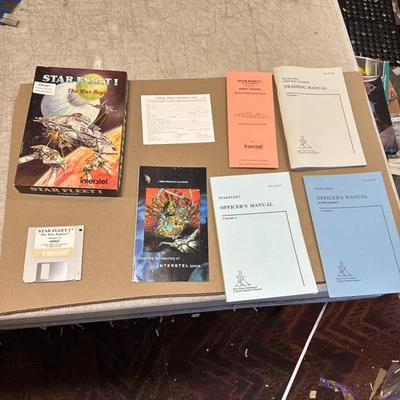 Star Fleet I , The War Begins - Commodore Amiga Complete /Big Box 1986 interstel - Image 1 of 4