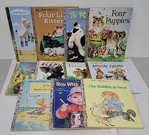 Lot of 11 Animal Themes Little Golden Books Acceptable to Good 1970s-1990s - Bild 1 von 13