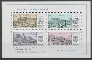 Ungarn 1971 BUDAPEST´71 Ansichten u. Wappen Block 79 A postfrisch (C92456) - Picture 1 of 1