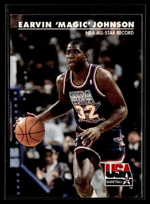 1992 SkyBox USA #34 Earvin "Magic" Johnson Lakers Basketball Card 1102Z - Image 1 of 2