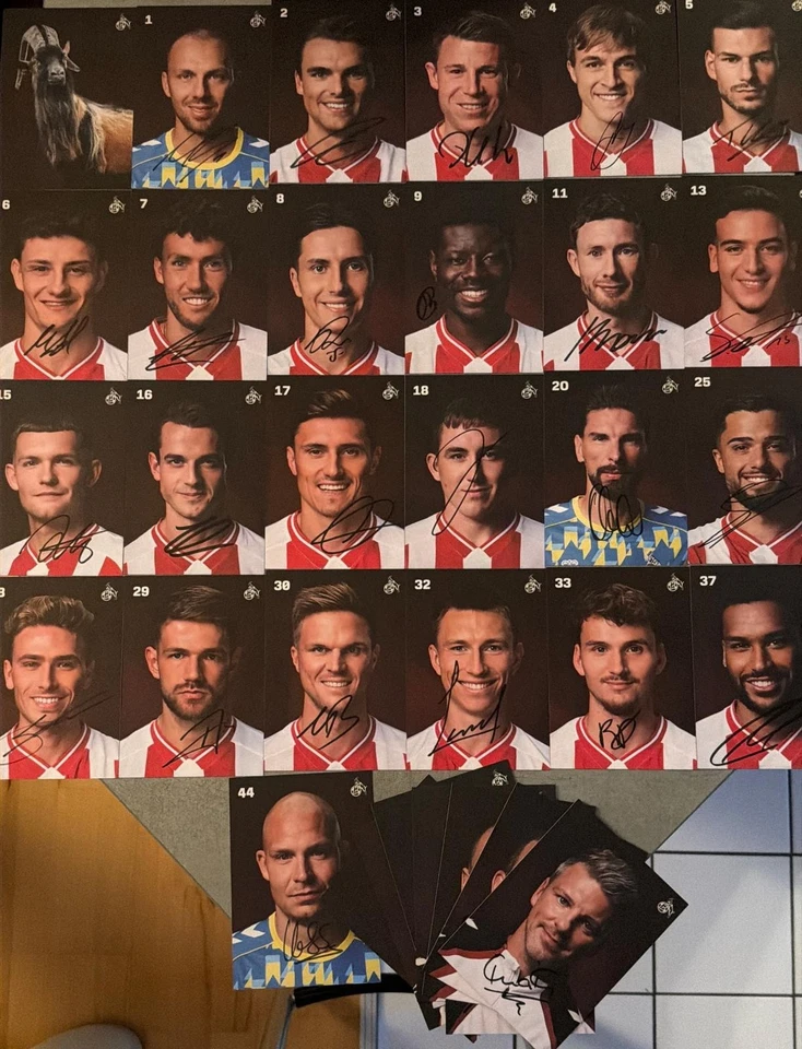 1. FC Köln 34 Autogrammkarten 2025/26 zb El Mala + Schuber "BlackFriday Angebot" - Bild 1 von 2