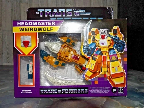 Figura de acción Transformers Headmaster G1 retro Weirdwolf & Monxo Deluxe Foto 1 de 1