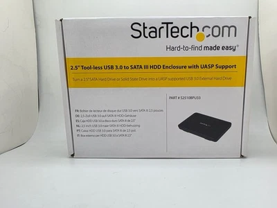 StarTech 2.5” USB 3.0 to SATA III HDD Enclosure Tool-less - Image 1 of 4
