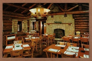 White Pines State Park Interior View Dining Oregon Illinois UNP Chrome Postcard - Picture 1 of 2