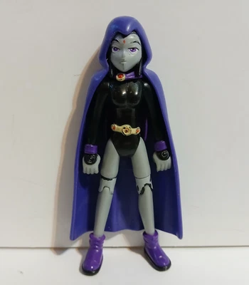 Figura de acción Bandai 2004 DC Teen Titans Raven con capa 3,5" pulgadas Foto 1 de 4