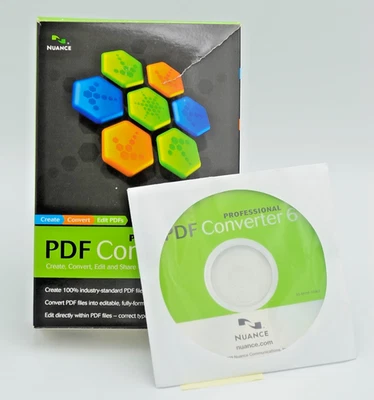 Nuance PDF Converter 6 Professional Software Install CD-ROM+Serial Number (2009) - Image 1 of 4