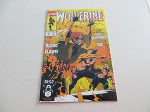 1991 MARVEL WOLVERINE 35 VS LADY DEATHSTRIKE ALPHA FLIGHT SIGNED LARRY HAMA, COA - Picture 1 of 3