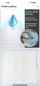 DMI Ultra Absorbent Extra Large Incontinence Bed Pads 36x36, Disposable, 50 Pack - Picture 1 of 4