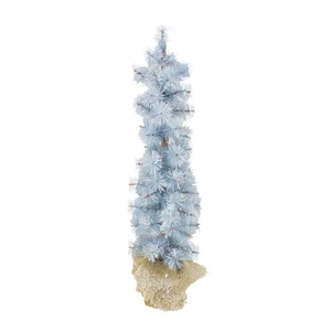 Arett Sales 2' Invierno Escarcha Pino Azul Artificial Árbol de Navidad Base de Arpillera - Imagen 1 de 2