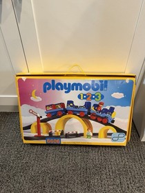 Vintage 1998 PLAYMOBIL 1 2 3 Toy Train Set 6606 With Box