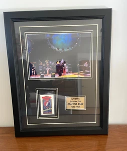 Grateful Dead Photo & Backstage Pass 1993 tour con COA incorniciato sotto vetro - Foto 1 di 8