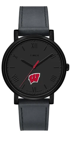Ladies Timex University of Wisconsin Badgers Watch Black Night Game Watch Cover