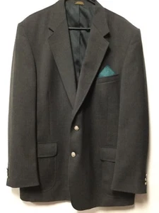 Traje de vestir chaqueta Stafford para hombre talla 46L gris oscuro dos botones 205 - Imagen 1 de 10