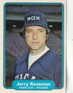 KOSTENLOSER VERSAND - NEUWERTIG - 1982 Fleer Jerry Koosman #347 WEISSE SOX PLUS BONUSKARTEN - Bild 1 von 1