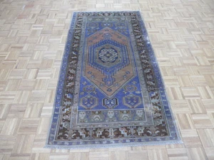 3 Fuß 8 x 7 Handgeknüpfter Rostbraun Türkischer Oushak Ushak Orientteppich G6344 - Bild 1 von 8