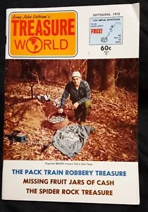Vintage TREASURE WORLD Magazine Sept 1972 Relic Hunting Metal Detecting Stories - Picture 1 of 20