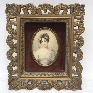 VINTAGE CAMEO CREATIONS PORTRAIT DE JEUNE FEMME BY JEAN BAPTIST ISABEY - Picture 1 of 3