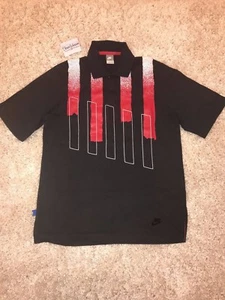 Nike SAMPLE Tech Challenge Court Agassi French Open Polo T-shirt Size L  - Picture 1 of 5