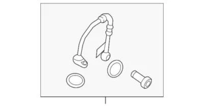 Genuine Ford Lincoln 2015-2019 MKC Focus Turbocharger Oil Feed Tube EJ7Z-6K679-D - Image 1 of 2
