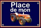 "PLACE DE MON TRACTOR ZETOR series 6745"" plate (Christmas gift idea)
