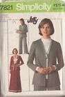 SIMPLICITY PATTERN 7821 SIZES 40 & 42 MISSES' JACKET, SKIRT AND PANTS