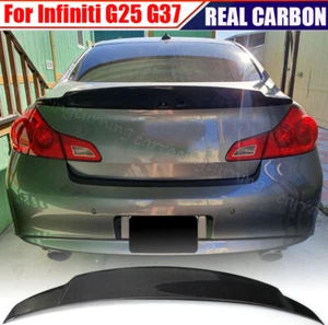 Alerón trasero de carbono real para Infiniti Sedán G25 2011-12 G37 09-13 - Imagen 1 de 15
