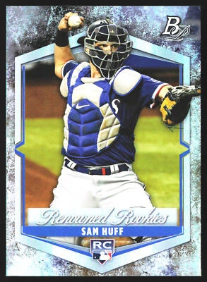 2021 Bowman Platinum Sam Huff #RR-15 Renowned Rookies Texas Rangers - Image 1 of 2